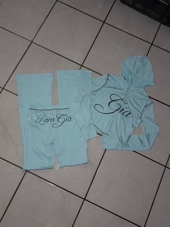 I.AM.GIA Tops - Light Blue 'Gia' Hoodie & Jogger Set